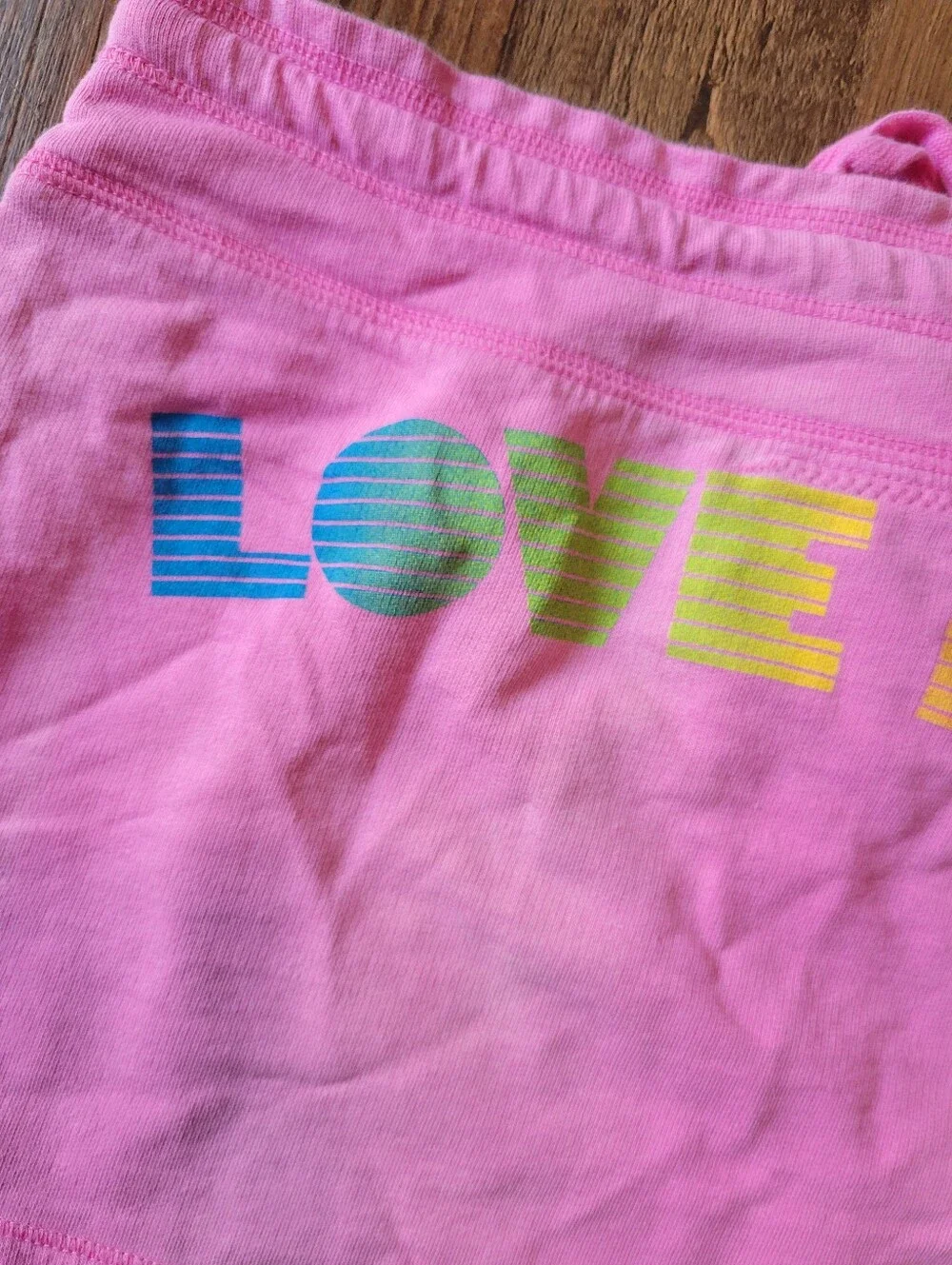 Y2K Victoria's Secret PINK Cotton Rainbow Love Pink Rainbow Dog Mini Skirt